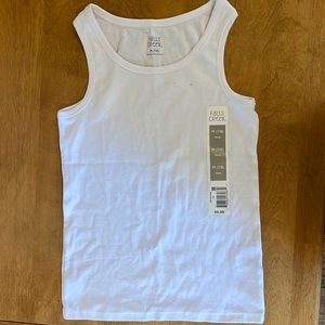 Falls creek white tank top 7/8